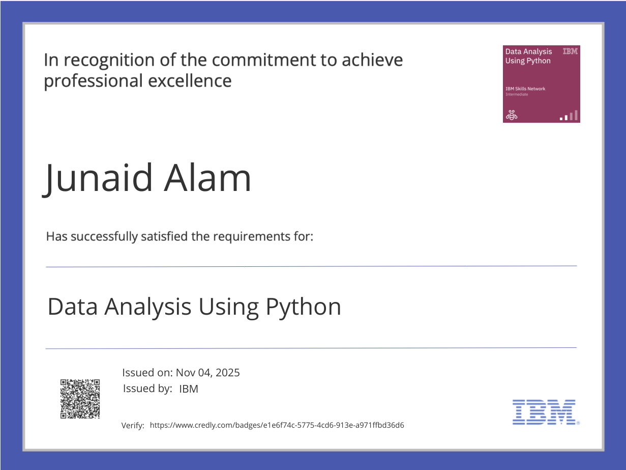 IBM Certificate 4